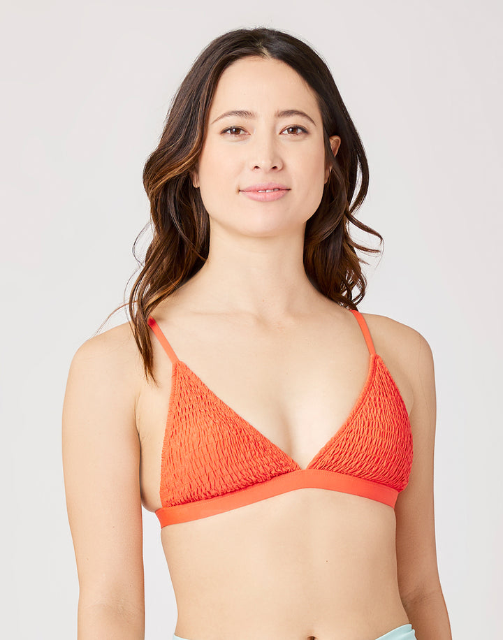 Medium Coverage Bra - Removable Bra Pads - Sunset