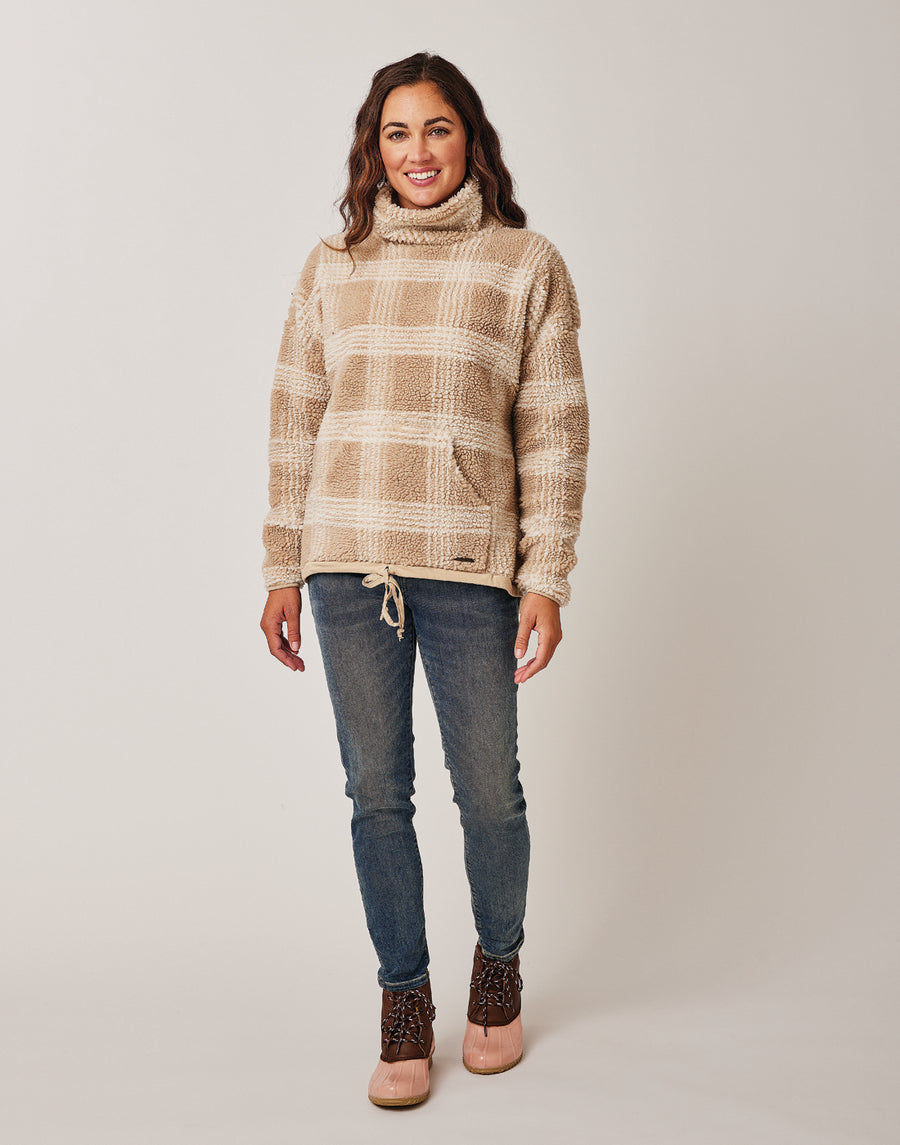 Womens Sweaters Charming and Comfortable Round Neck Jacquard Plaid