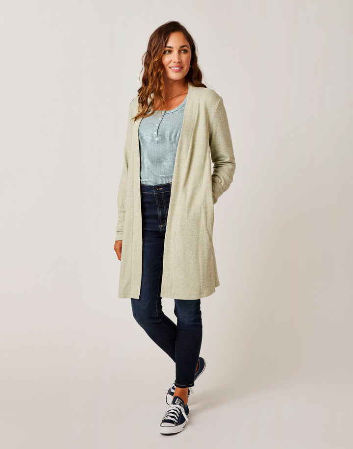 Pilcro Ribbed Duster Cardigan Sweater