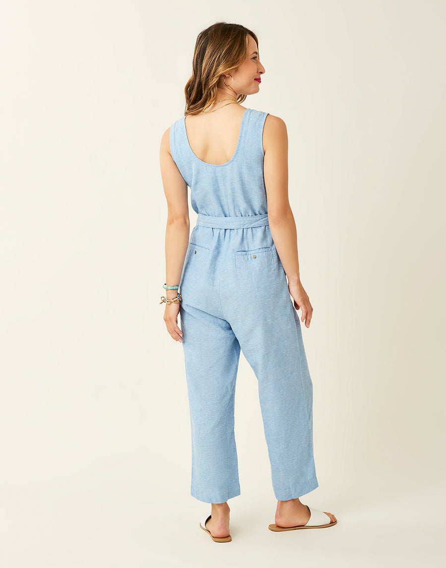 Bonfire Jumpsuit: Lt. Royal Chambray