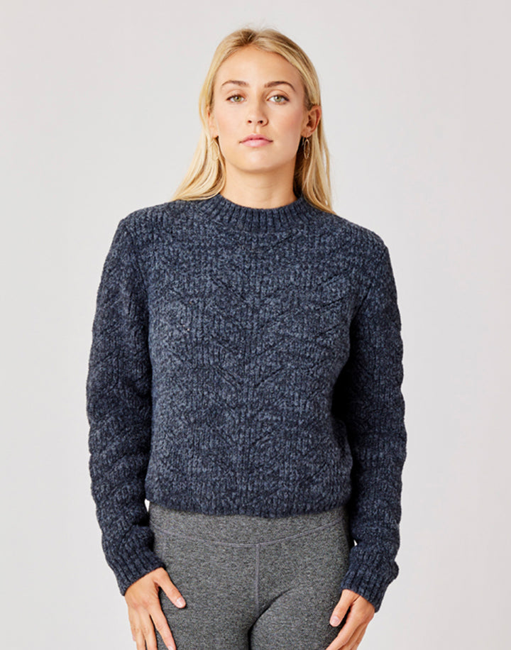 Monroe Sweater: Black Heather - FINAL SALE