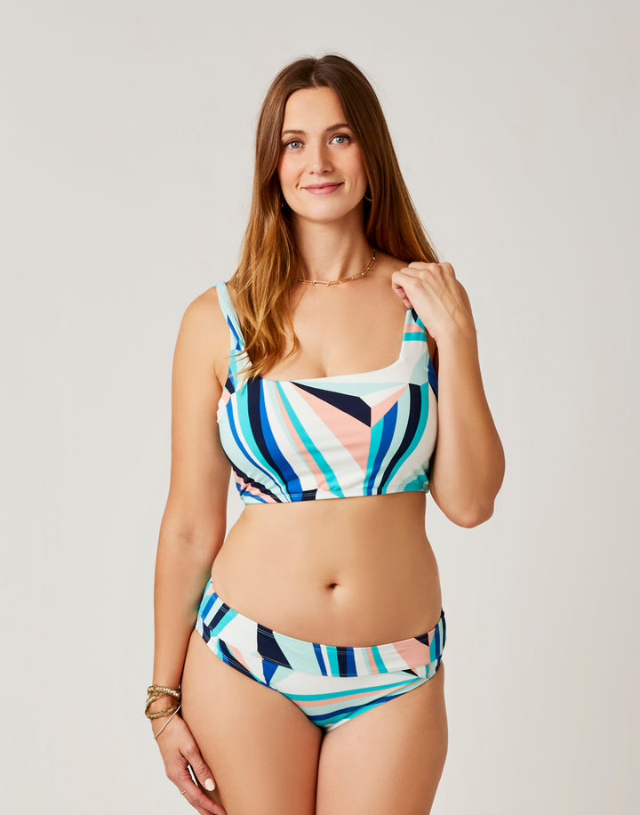 Sunkissed Le Sporty V-front Bikini Bottom In Blue