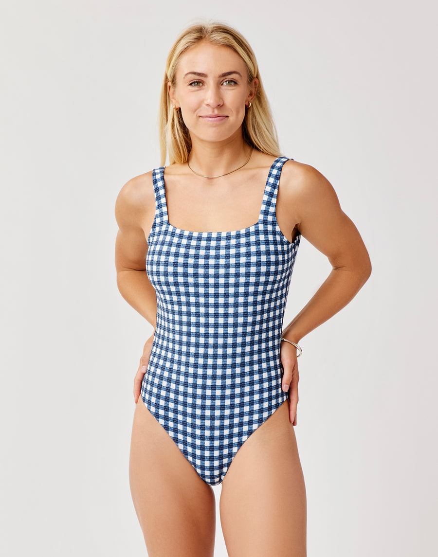 Skye Compression One Piece: Gingham