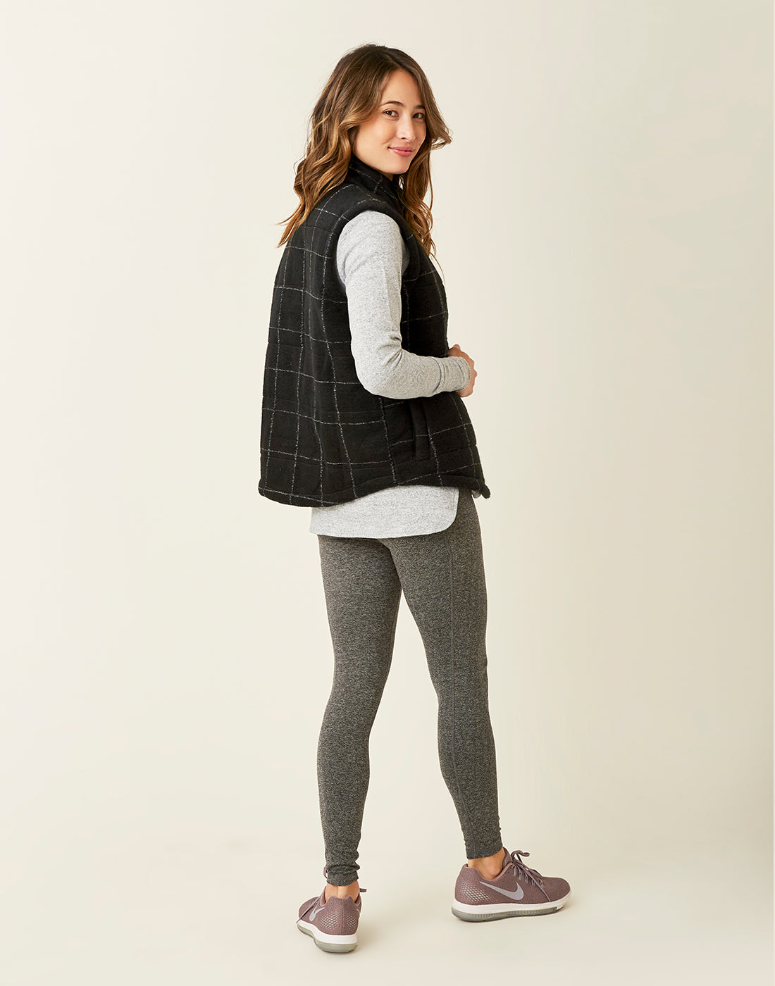 Laughlin Vest: Black Windowpane