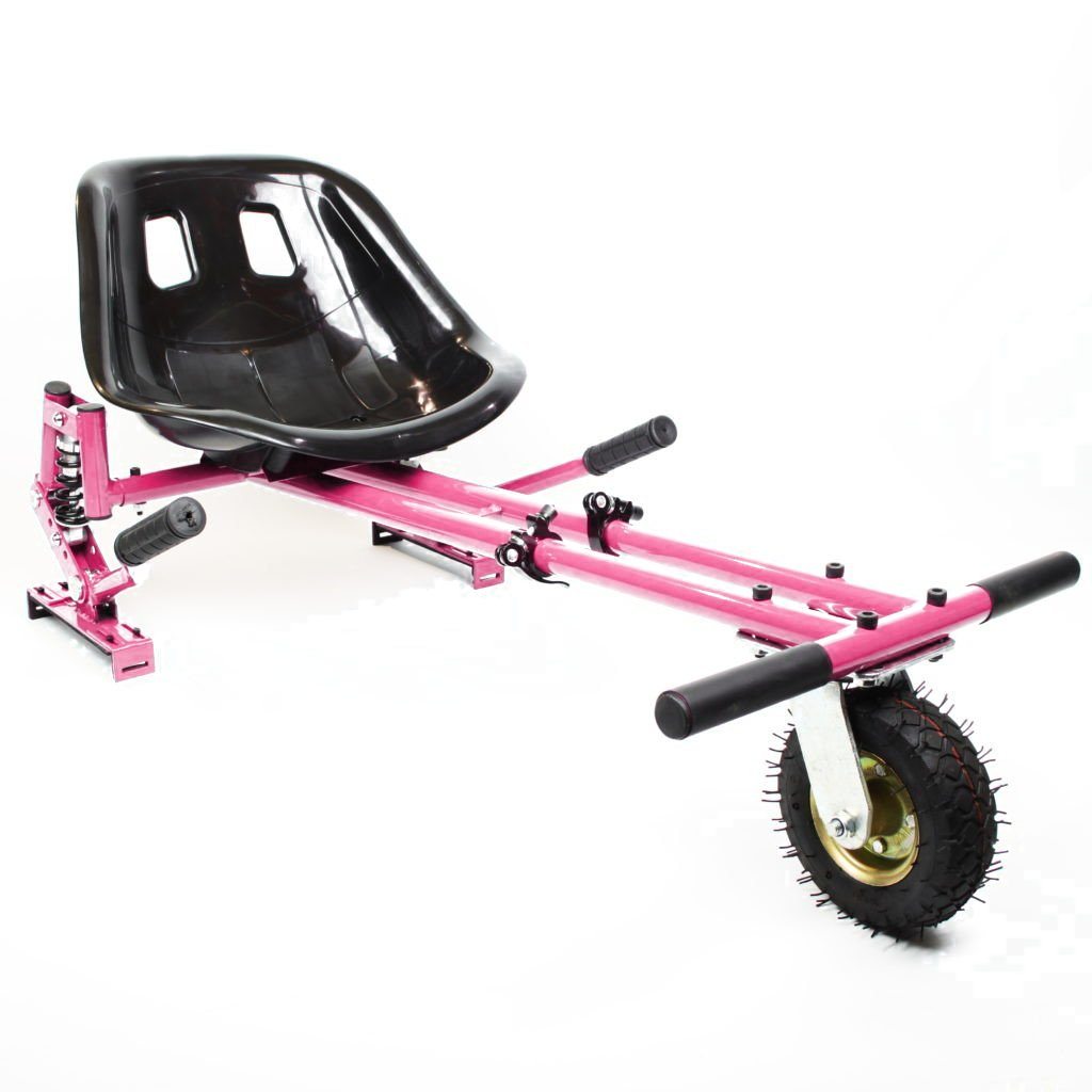 Pink Hummer All Terrain Segway Hoverboard with Seat/Kart Bundle Deals