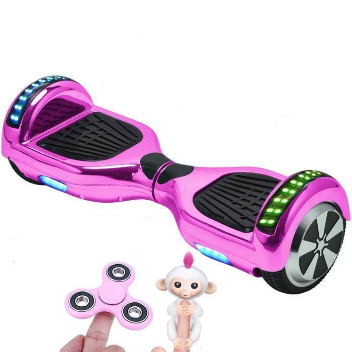2020 APP ENABLED PINK Chrome Hoverboard with Bluetooth Speaker | SWEGWAYFUN