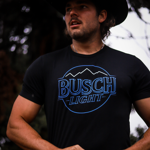 Busch Light Cowboy Hats Neon Sign T-Shirt – Whiskey Riff Shop