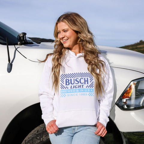 Busch Light '90s USA Flag Logo Hoodie – Whiskey Riff Shop