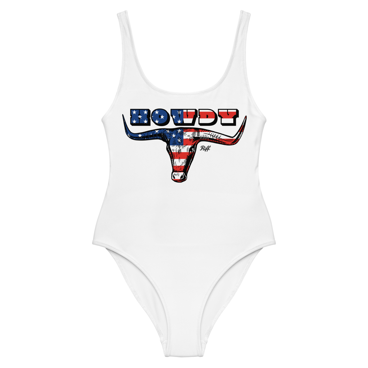 Howdy Bull American Flag One-Piece Swimsuit – Whiskey Riff Shop