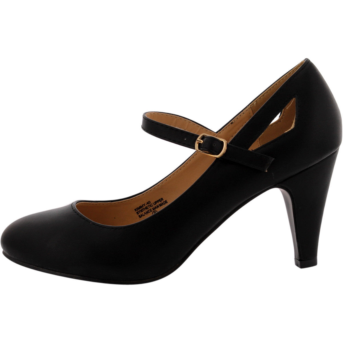 Chase Chloe - Women's MJ PU Heels - Black - emny2000 - Chase & Chloe Shoes