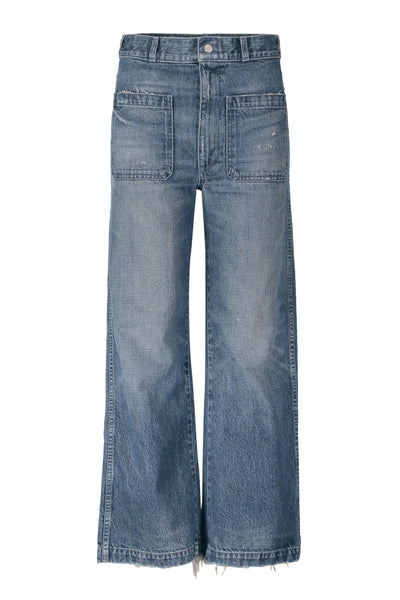 high waisted light wash jeans