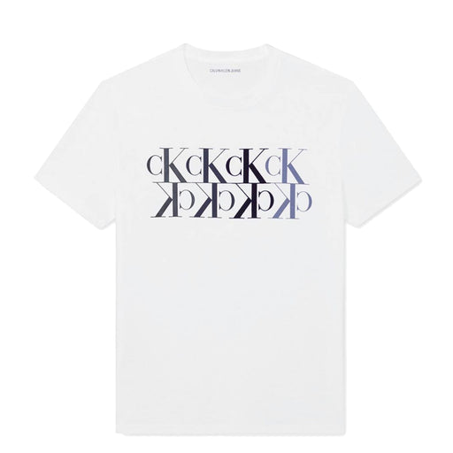 Calvin Klein Jeans LOGO REPEAT - Print T-shirt - bright white/white 