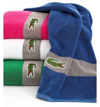 bath towels lacoste