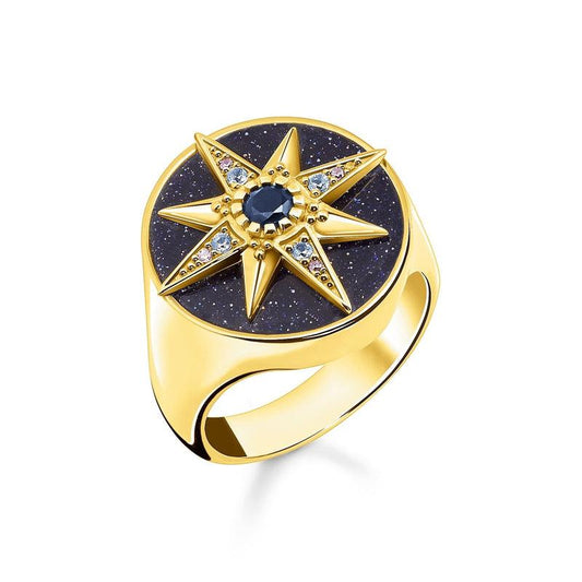 Ring Large Black Stone with Star for women – THOMAS SABO