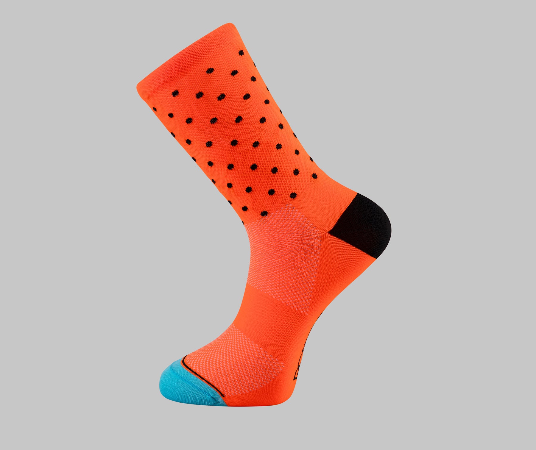 Orange Polka Dot - Cycling Socks | PONGO London