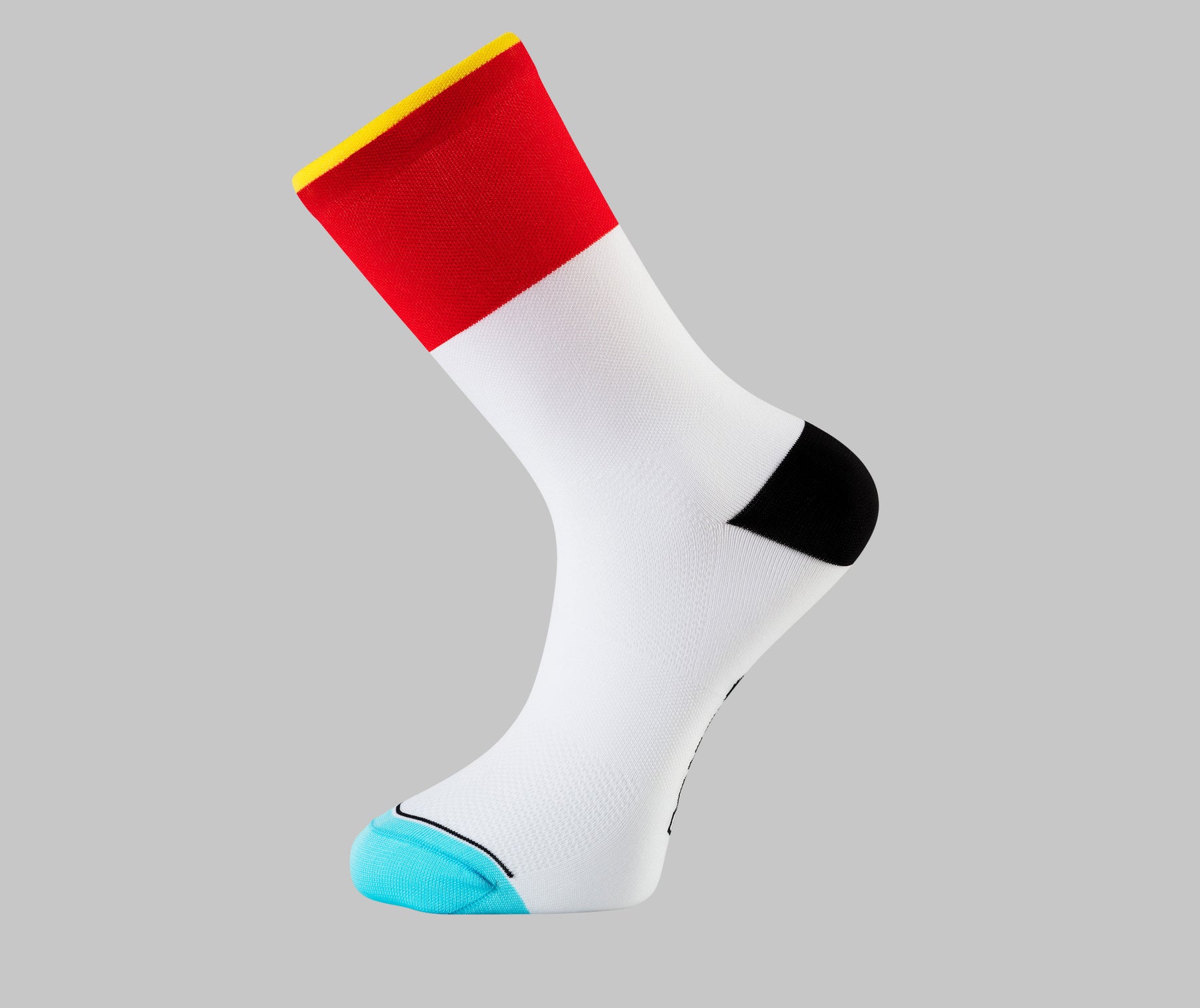 red cycling socks