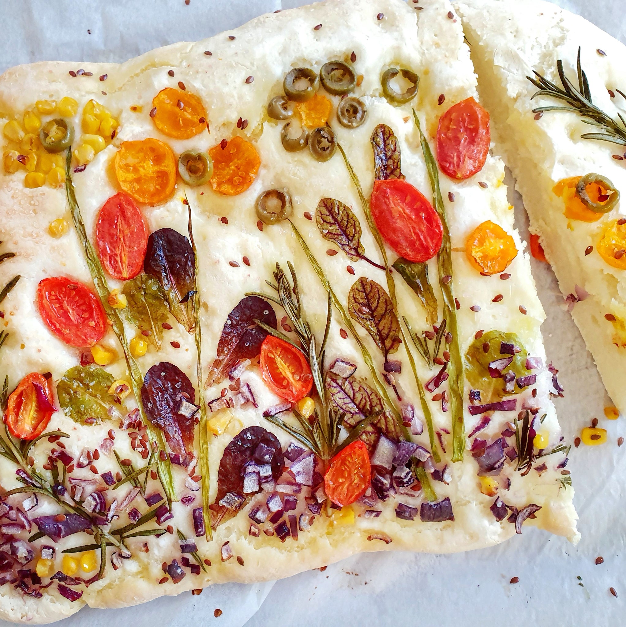 Floral Focaccia 