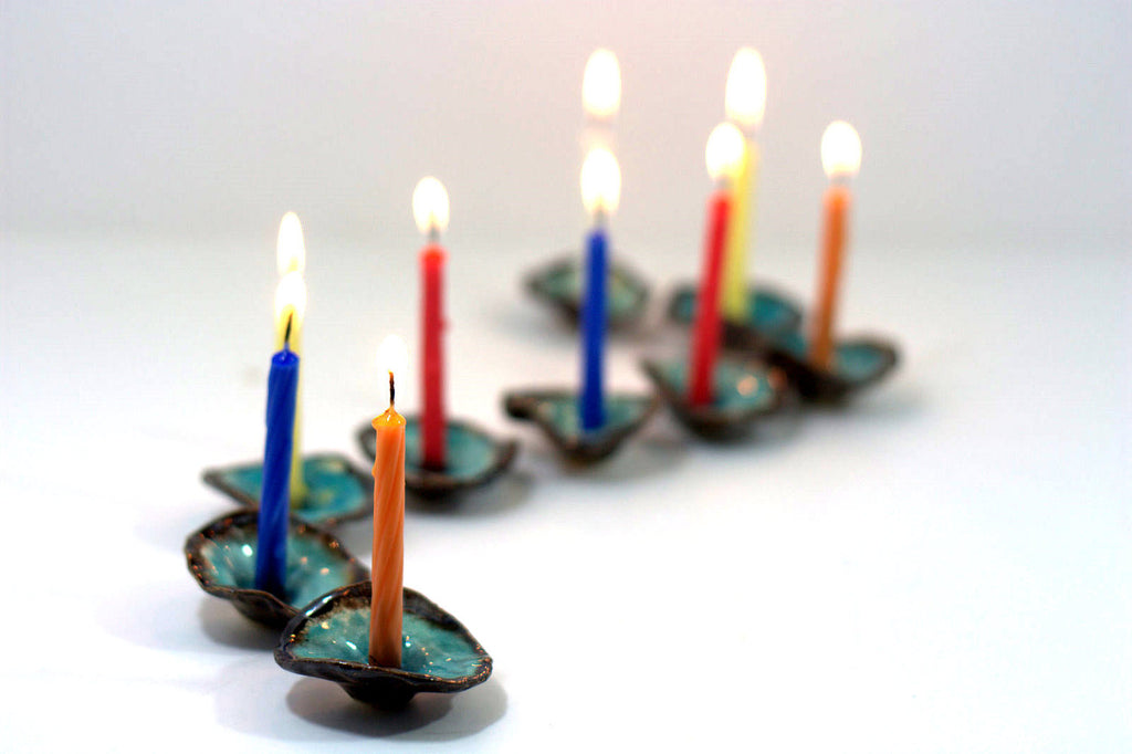 Handmade Hanukka Menorah