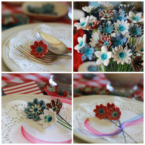 4th of July table decor