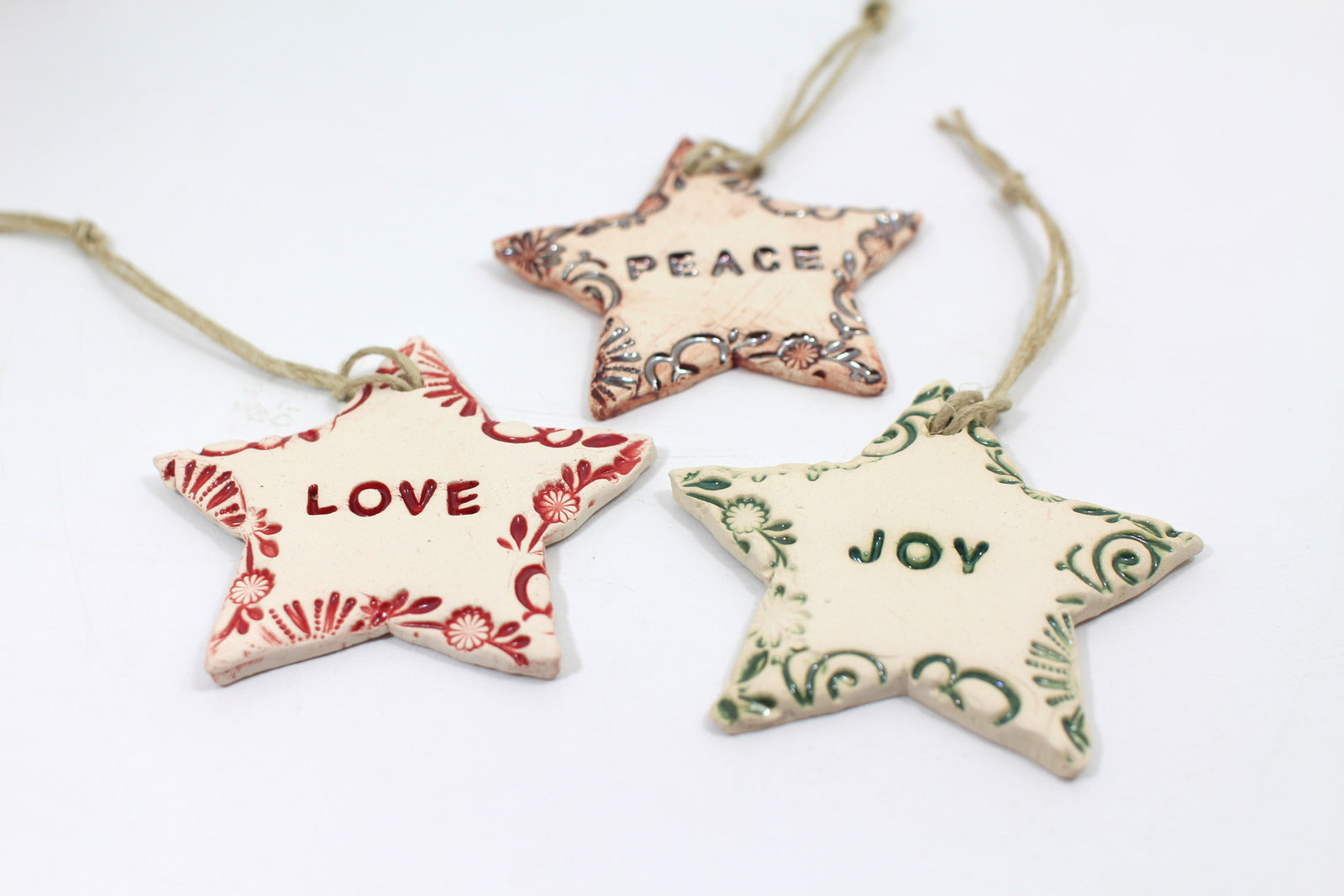 ceramic christmas ornaments