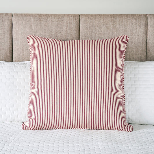 Ticking Stripe Pillow Sham  King Size Red – Daniel Dry Goods