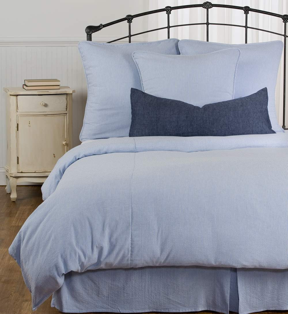 Melange Home Yarn Dyed Seersucker Duvet Set Pinzon Seersucker