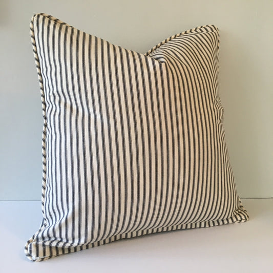 Ticking Stripe Throw Pillow Cover 18x18 – Daniel Dry Goods