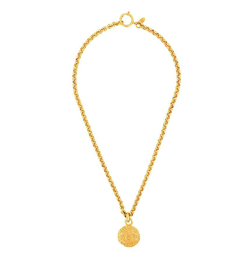 1980s Vintage Chanel CC Logo Coin Necklace – Susan Caplan