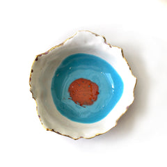 Baby Blue & Red Eye Bowl