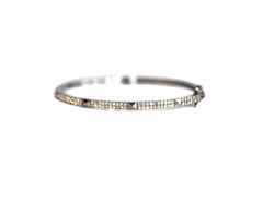 Four Rock Stud Pave Diamond Bracelet