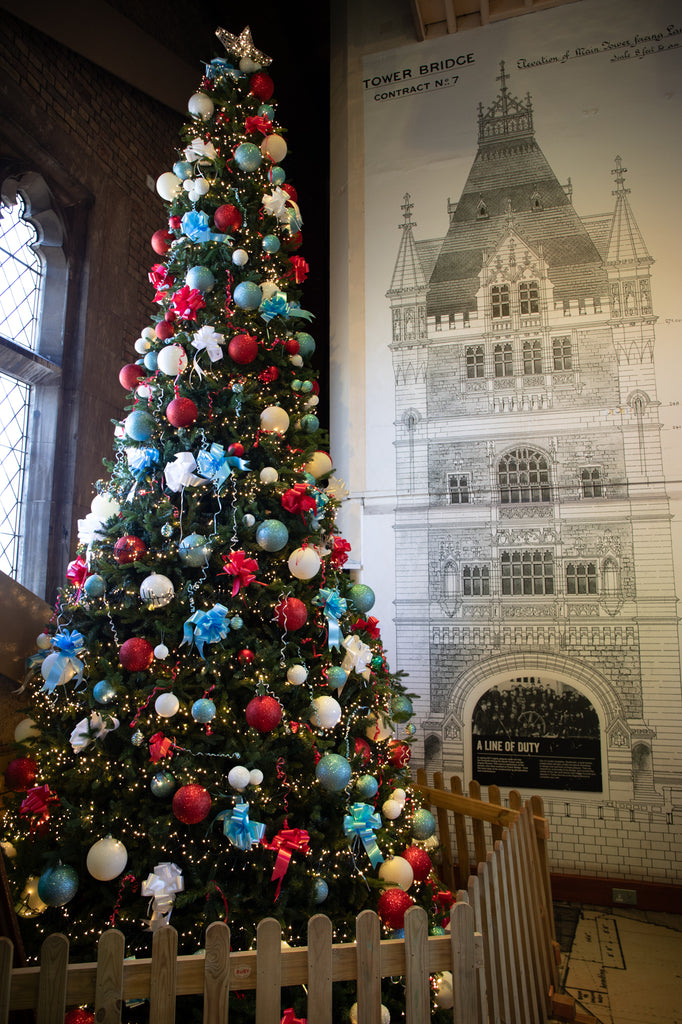 Christmas tree at Tower Bridge 2023