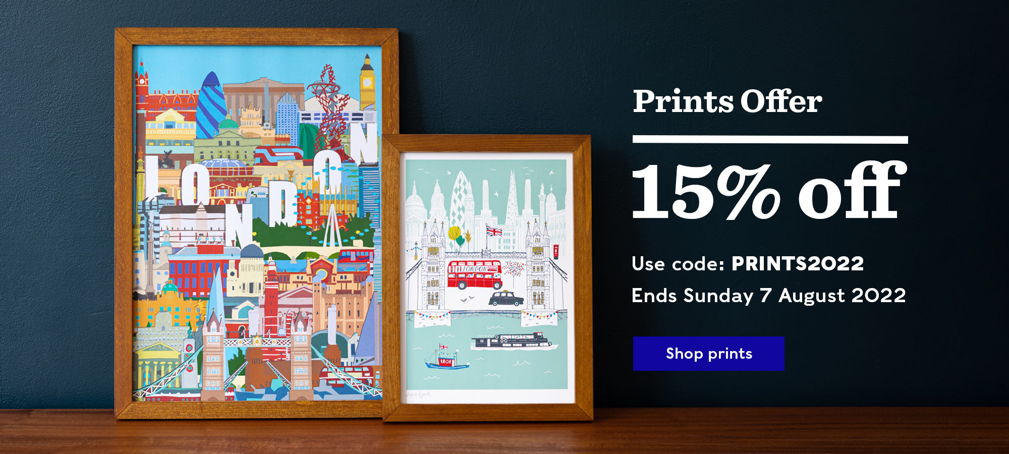 15% off prints this summer at Tower Bridge