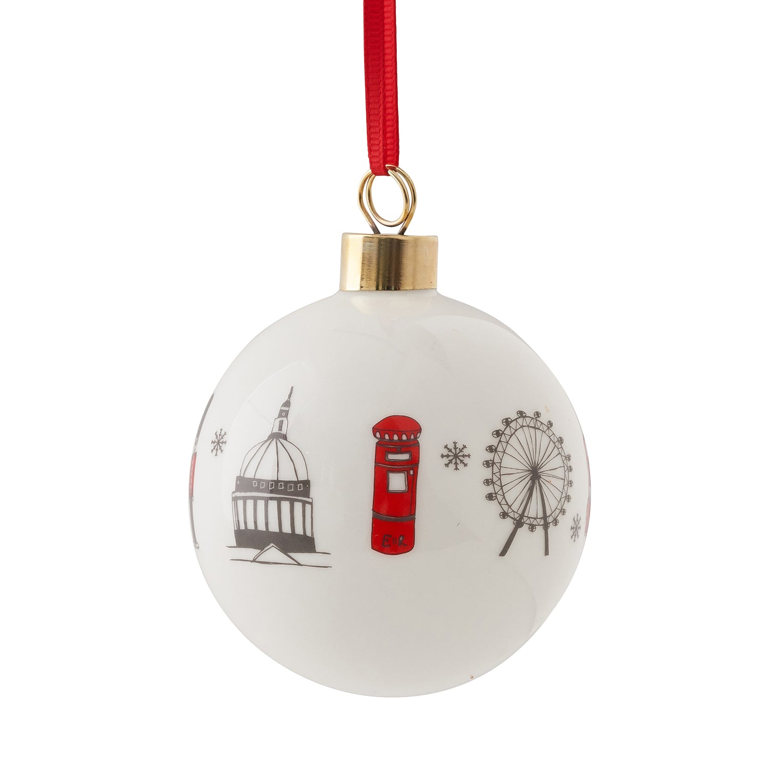 London Skyline Christmas Bauble Decoration by Victoria Eggs – Tower