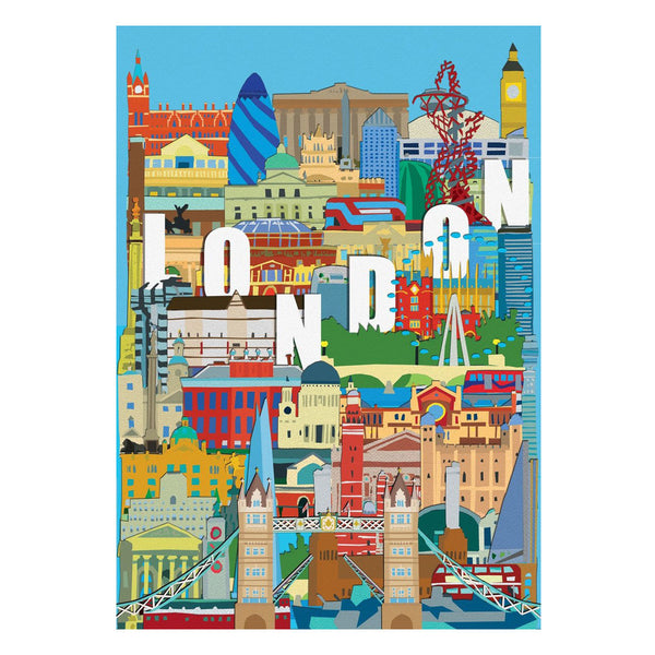 London Collage A3 Poster – Tower Bridge Shop