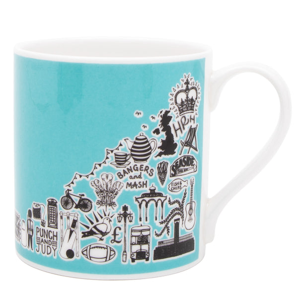 Martha Mitchell British Mug - Blue – Tower Bridge Shop