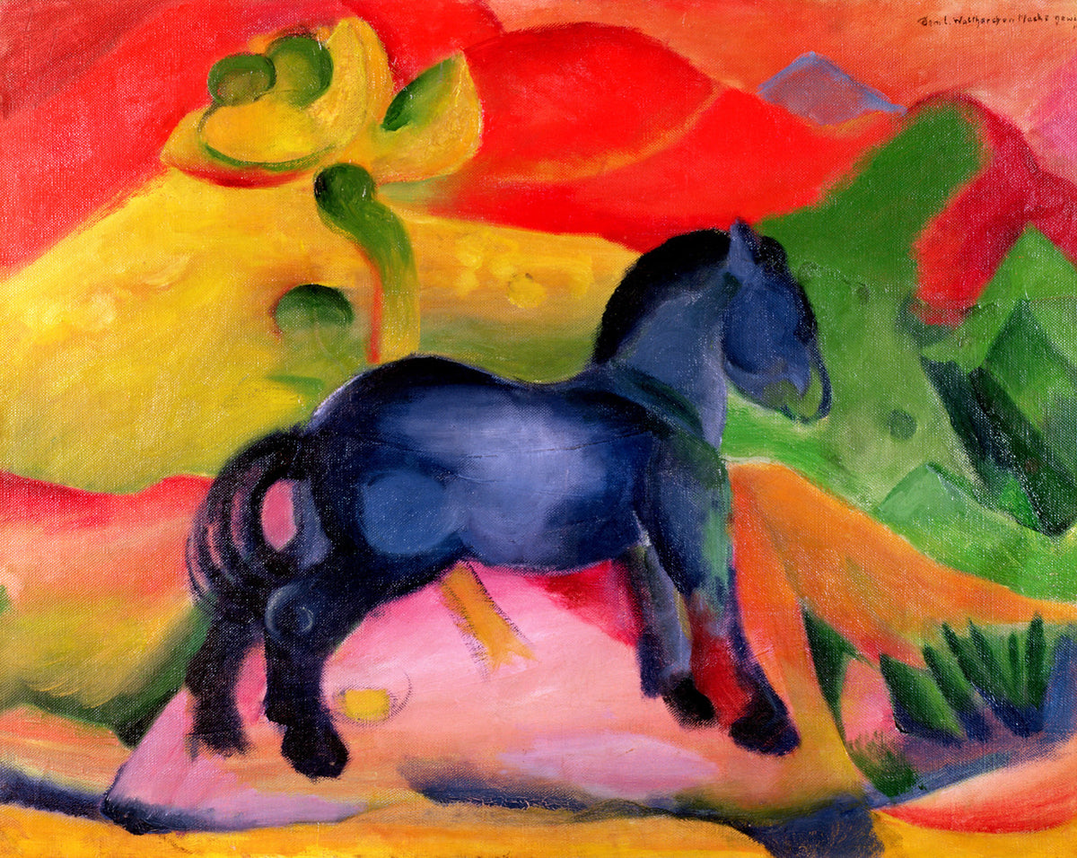 artist who painted a blue horse franz marc