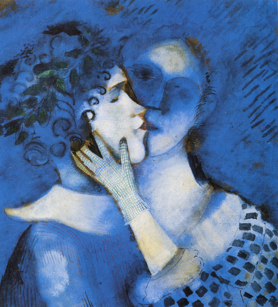 Marc Chagall - Lovers in Blue – Get Custom Art