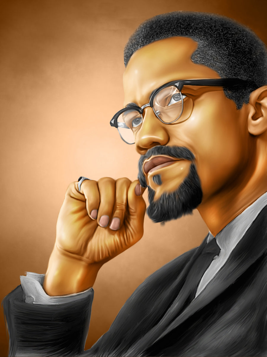 Malcolm X Digital Painting – Get Custom Art