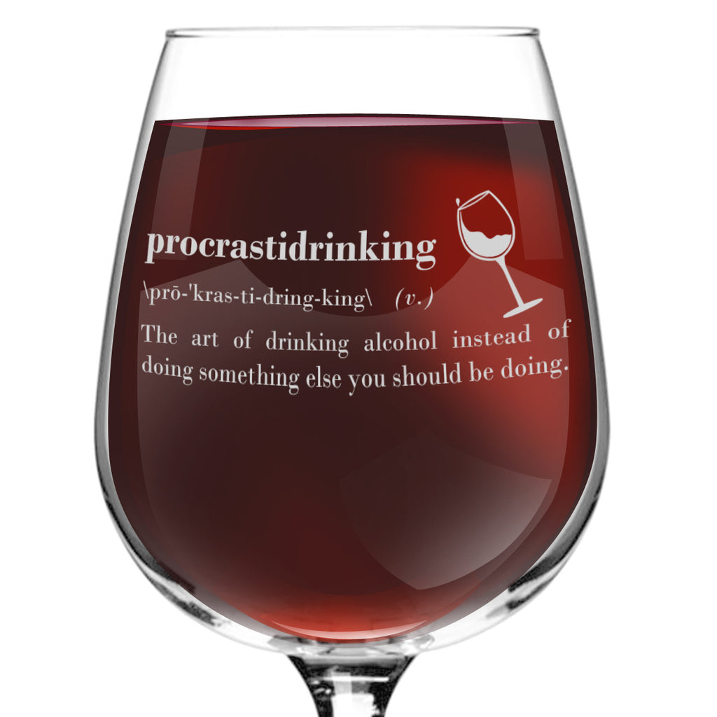 Procrastidrinking Funny Wine Glass Ts For Women