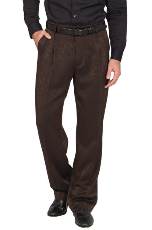 Men's Brown Pinstripe Tango Pants (33) - My Dear Tango Wear