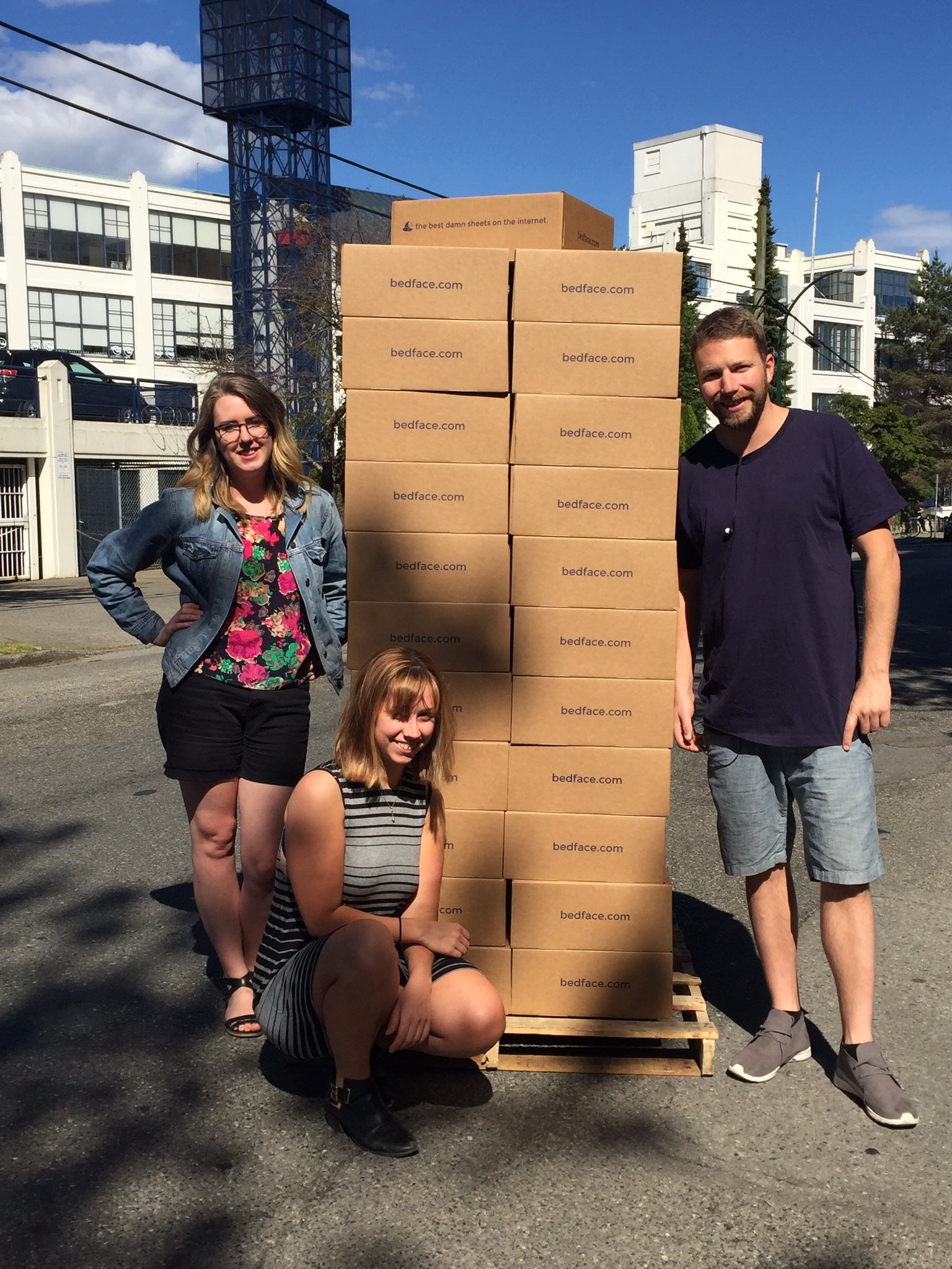 Bedface donation of sheets to Fort McMurray Fires