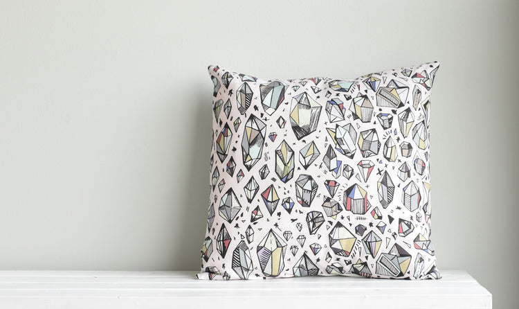 Nadine Nevitt | bedface | crystal throw pillows