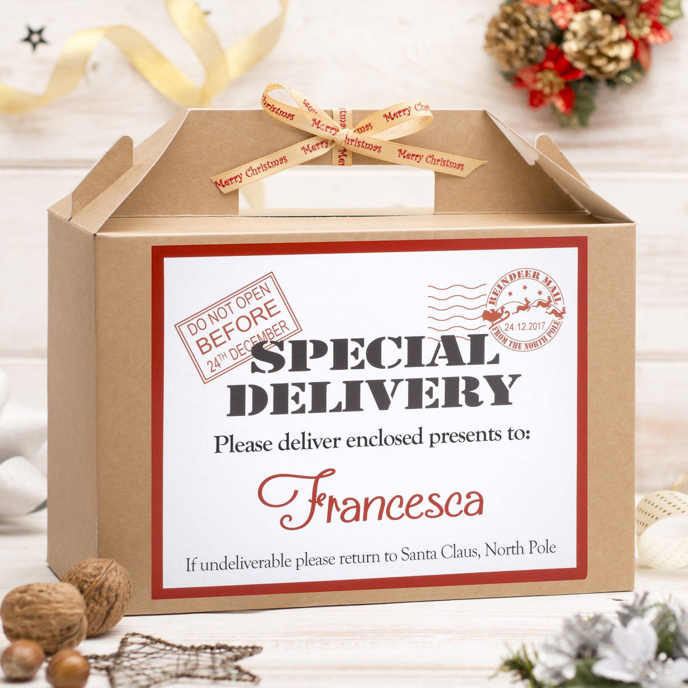 Personalised Christmas Eve Box - Special Delivery Design ...