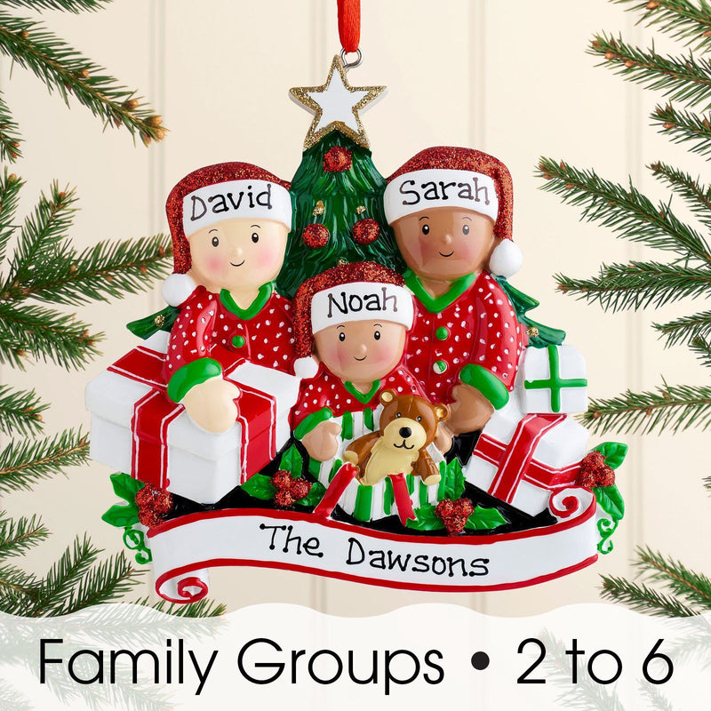 Personalised Family Christmas Xmas Tree Decoration Ornament  Mixed Ra