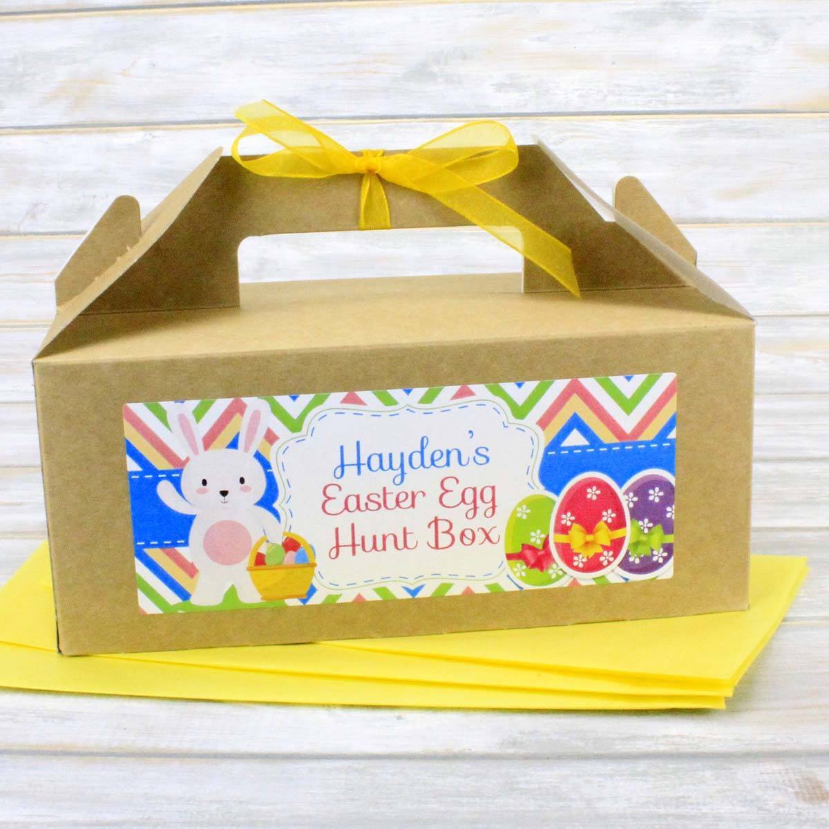 Personalised Children S Kid S Easter Egg Hunt Bag Box