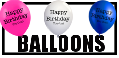 Birthday Cunt Balloons Button
