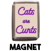 Cats are Cunts - Magnet