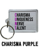 Charisma Cunt Purple - Keyring