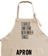 Charlie Uniform November Tango - Apron