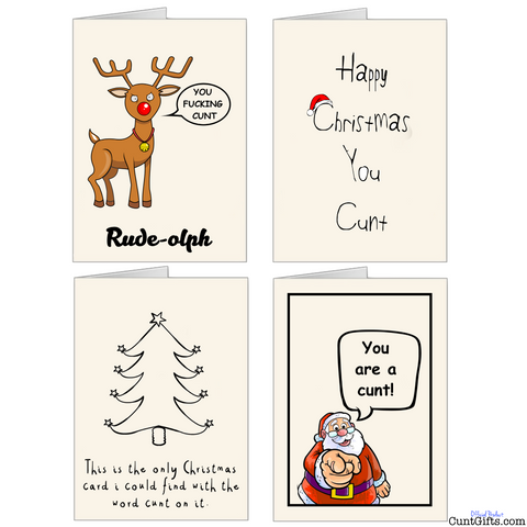 Cunt Christmas Cards Mulit-pack